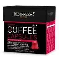 20 Bestpresso Nespresso Compatible Gourmet Coffee Capsules - Nespresso Pods Alternative: Espresso Blend Natural... N19