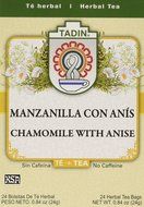 Tadin Tea Chamomile With Anise 24 Bags - Te De Manzanilla Con Anis