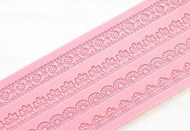 HSE New Lace Flower Shape Silicone Cake Fondant Chocolate Decorating Mat Mold Kitchen Bakeware Baking Cooking...