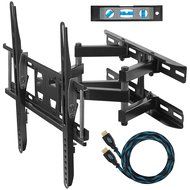 Cheetah APDAM3B 13.5-Inch Extension Dual Articulating Arm TV Wall Mount Bracket for 20-65 inch TVs Bundle with...