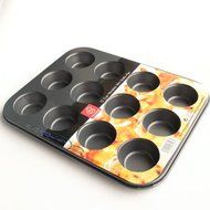 LightningStore Stylish Non-Stick Cupcake Muffin Pancake Bakeware Pan Mold- 12 (Dozen) Cup Capacity - A Must Have...