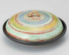 Kasuri for 1-2 persons 6.6inch Donabe Japanese Hot pot Black Ceramic Made in Japan