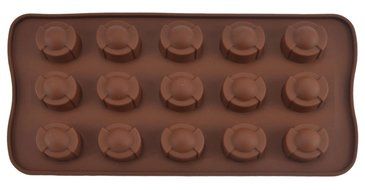 2pcs Silicone Non Stick DIY Cake Bread Mold Chocolate Jelly Candy Cookie Baking Mould 15-cavity DG001