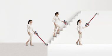 Dyson V6 Absolute Cordless, Stick Vacuum, HEPA Cleaner - 209560-01 (Complete Set) w/ Gift: Premium Microfiber... N7