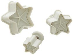 Ateco 3 Star Plunger Cutter Set, Set of 3