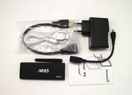 GuDenns M85 Quad Core Smart TV Dongle With Kodi Pre-installed Android 4.4 Kitkat System H.265 Wifi LAN Miracast... N8