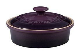 Le Creuset of America Stoneware Camembert Baker, 22-Ounce, Cassis