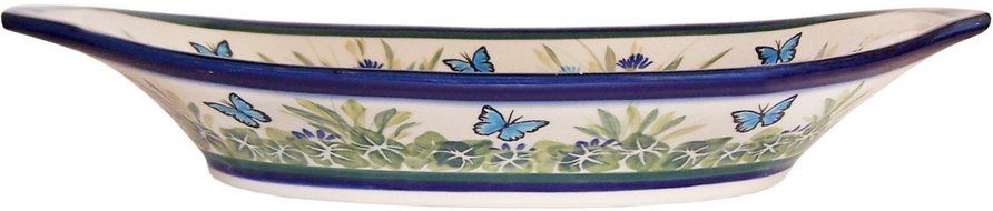 Boleslawiec Stoneware - Polish Pottery Serving or Baking Dish with Handles - Eva's Collection N2