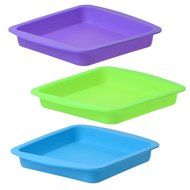 Wax Deep Dish Container Tray - Bulk Set of 3 - Assorted Colors