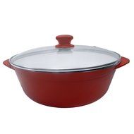 IMUSA Evolution Ceramic Non-stick 30cm Caldero with Glass Lid