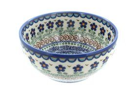 Polish Pottery Aztec Flower Cereal Bowl