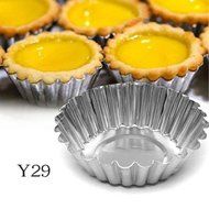 Lariy Home Egg Tart Aluminum Cupcake Cake Cookie Mold Pudding Mould Baking Tool BG