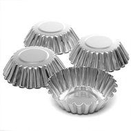 Lariy Home Egg Tart Aluminum Cupcake Cake Cookie Mold Pudding Mould Baking Tool BG N6