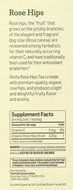 Alvita Organic Rose Hips Herbal Tea Bags, 24 Count N4