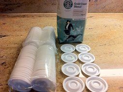 DisposaCup Lids - 100 Disposable Replacement Lids for Use with Any Keurig&reg; K-cup&reg; pack - BOX of 100 LIDS - FREE...