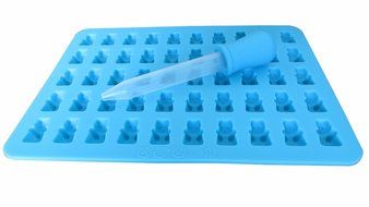 L.Store (R) 50- Cavity Silicone Gummy Bear Choclate Candy Mold with Dropper L.Store N4
