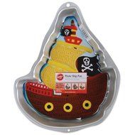 Pirate Ship Design Novelty Pan Cake in Aluminum Construction