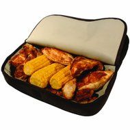 Grill Warmer with Built In Serving Dish - Keeps Food Hot for up to One Hour