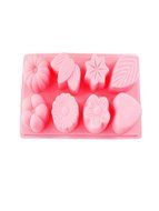 SHINA Heart 8 Shapes Fondant Soap Sugar Craft Cake Cookie Decorating Silicone Mold#129