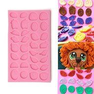 "3D DIY Assorted Cartoon Eyes Silicone Cake Decorating Mold Clay Mould Tool" shopping N7