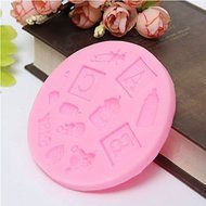 "ABC Kid Christening Shaped Silicone DIY Mould Chocolate Baking" shopping N4