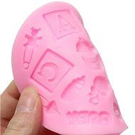 "ABC Kid Christening Shaped Silicone DIY Mould Chocolate Baking" shopping N5