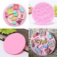 "ABC Kid Christening Shaped Silicone DIY Mould Chocolate Baking" shopping N7