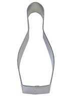 CybrTrayd R&amp;M Bowling Pin Tinplated Steel Cookie Cutter, 5-Inch, Silver, Bulk Lot of 12