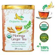 Organic Moringa Weight Loss Tea (28 Potent Tea Bags). Herbal Tea with Weight Loss properties. USDA Certified Organic... N10