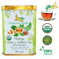Organic Moringa Weight Loss Tea (28 Potent Tea Bags). Herbal Tea with Weight Loss properties. USDA Certified Organic... N14