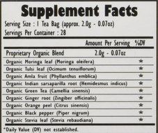 Organic Moringa Weight Loss Tea (28 Potent Tea Bags). Herbal Tea with Weight Loss properties. USDA Certified Organic... N17