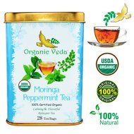 Organic Moringa Weight Loss Tea (28 Potent Tea Bags). Herbal Tea with Weight Loss properties. USDA Certified Organic... N30