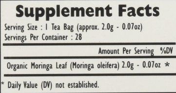 Organic Moringa Weight Loss Tea (28 Potent Tea Bags). Herbal Tea with Weight Loss properties. USDA Certified Organic... N39