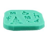 Valentine gift 3D Christmas Gift Silicone Fondant Cake Molds Soap Chocolate Mould N2