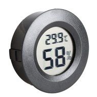 Vktech Mini LCD Celsius Digital Thermometer Humidity Meter Black N2