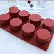 GogoForward 8 Holes Round Silicone Cake Mold 3D DIY baking Tools N6