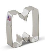 Ann Clark Letter M Cookie Cutter - 3 Inches - Tin Plated Steel