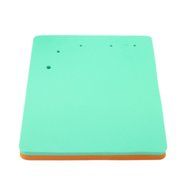 DUFUSTORE 1pc Double-sided five-hole fondant cake mat square sponge foam pad tool mold Green N2