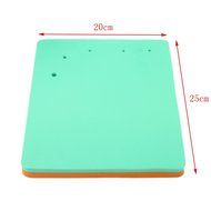 DUFUSTORE 1pc Double-sided five-hole fondant cake mat square sponge foam pad tool mold Green N3