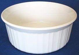 Vintage Corning Ware French White F-5-B Pyroceram Glass Round Casserole Baking Dish 1.6 liter