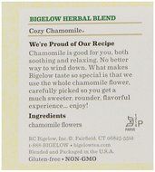 Bigelow Cozy Chamomile Herbal Tea, 20-Count Boxes (Pack of 6)