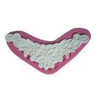 Allforhome 3d Triangle Lace Silicone Cupcake Mould Fondant Sugar Mini Mold Craft Molds DIY Cake Decorating Moulds