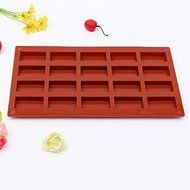 Rectangle Square Silicone Mold For DIY Chocolate Cake Mould Soap, 20-Rectangle