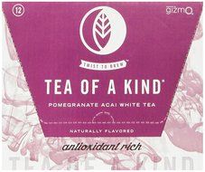 Tea of a Kind White Tea, Pomegranate Acai, 16 Ounce (Pack of 12) N2