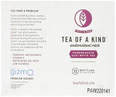 Tea of a Kind White Tea, Pomegranate Acai, 16 Ounce (Pack of 12) N3