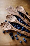 Talisman Designs Beechwood Slotted Spoon, Laser Etched with Honey Bee Art, 12" Long N7