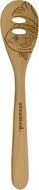 Talisman Designs Beechwood Slotted Spoon, Laser Etched with Honey Bee Art, 12" Long N15