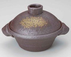 Yakishime for 1-2 persons 7.9inch Donabe Japanese Hot pot Brown Ceramic Made in Japan