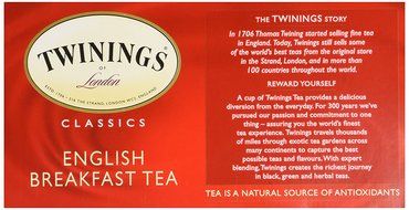 Twinings Tea English Breakfast Tea, 50 ct N4