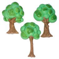 First Impression Molds B249 Medium Cartoon Tree Set Silicone Cake Decorating Mold, Medium, Blue N3